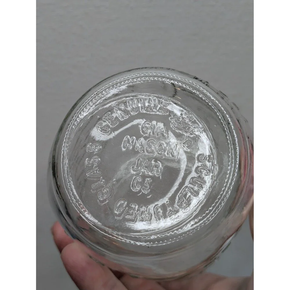 Ball Mason Canning Jar MORNING GLORY Flower Pint Special Edition 1970s Vintage